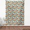 Ambesonne Ocean Fabric by the Yard, Hawaiian Surfer on Wavy Deep Sea Retro Style Palm Trees Flowers Surf Boards Print, Decorative Fabric for Upholstery and Home Accents, 5 Yards, Multicolor